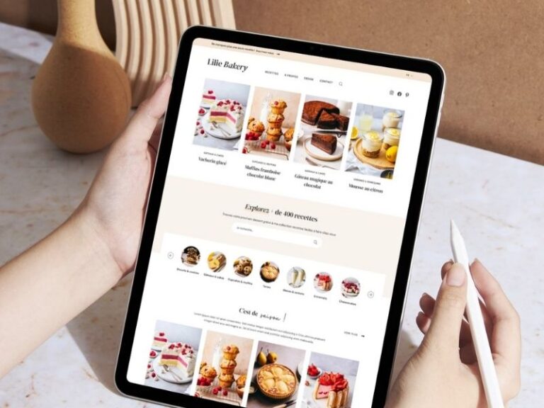 Webdesign blog cuisine - blogueuse culinaire